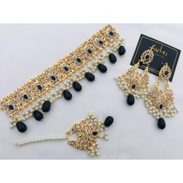 Hyderabadi Choker Set-11 (Golden)