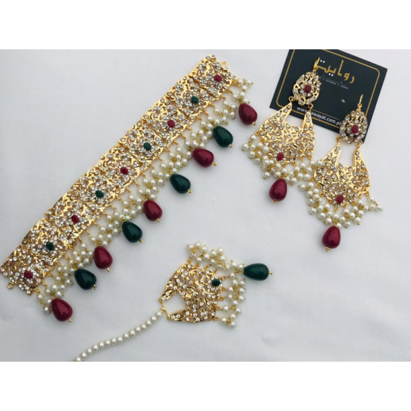 Hyderabadi Choker Set-11 (Multi)