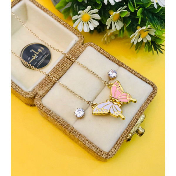 Butterfly Pendant-01 (Pink)