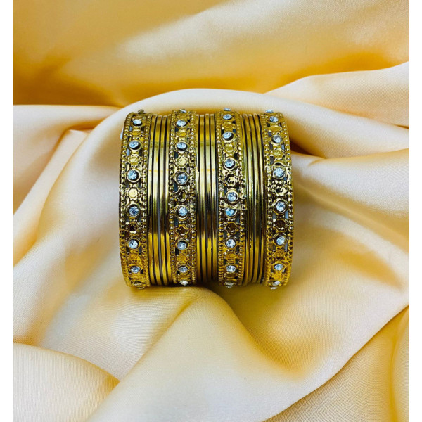 Oxidized Bangles-26 (Golden)