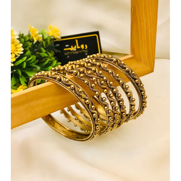 Ghungro Bangles-02 (Golden)