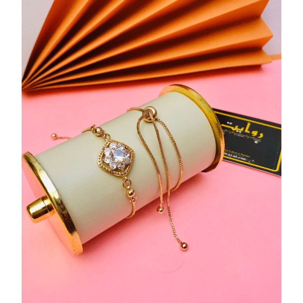 Adjustable Bracelet-190 (Golden)