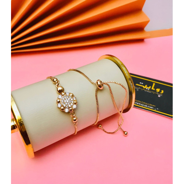 Adjustable Bracelet-184 (Golden)