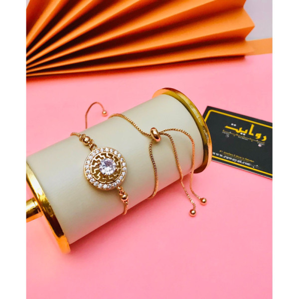 Adjustable Bracelet-181 (Golden)