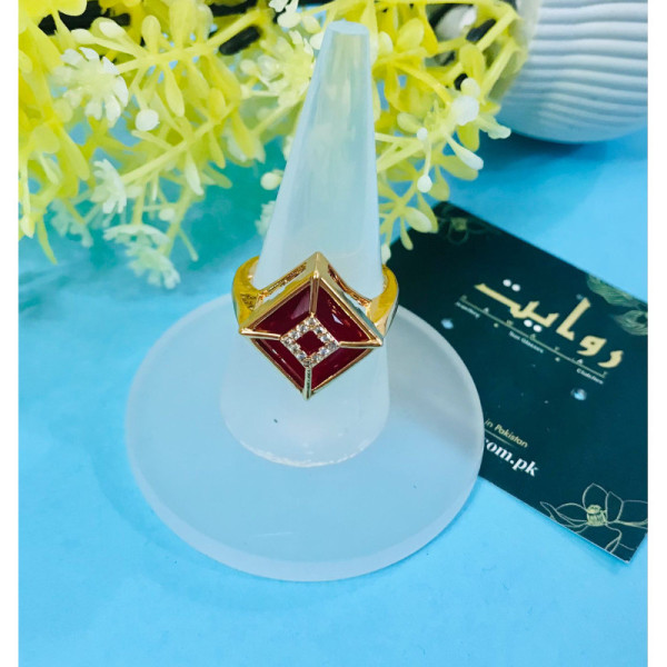 Zircon Ring-21 (Ruby)