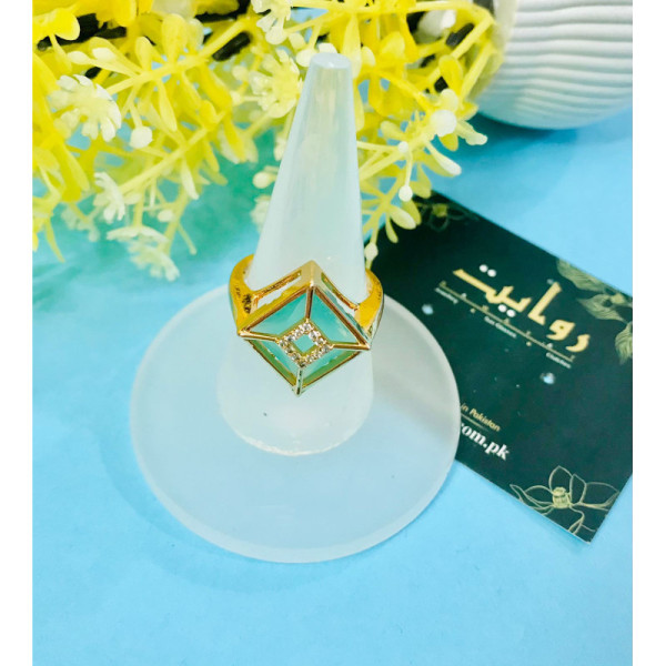 Zircon Ring-21 (Mint Green)