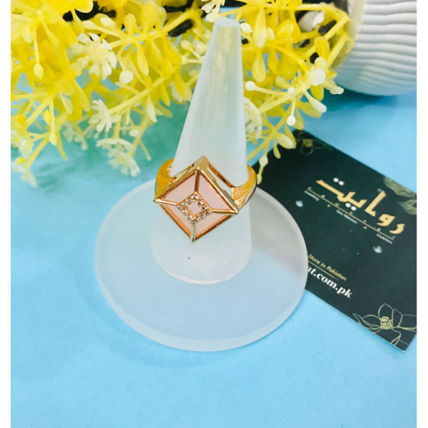 Zircon Ring-21 (Pink)