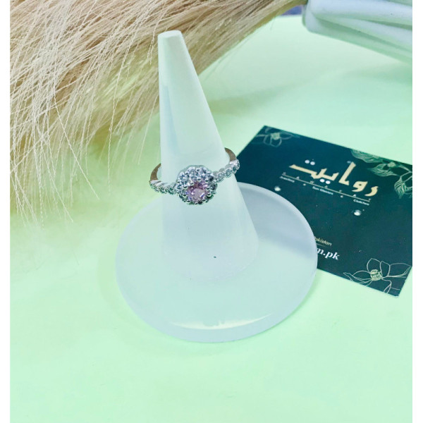 Zircon Ring-09 Pink