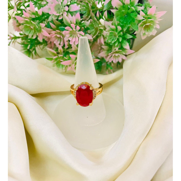 Zircon Ring-05 Ruby