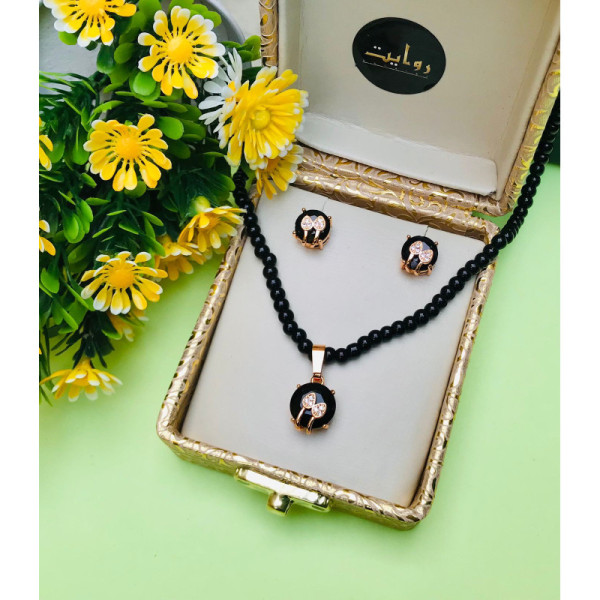 Zircon Mala Set-17 (Black)