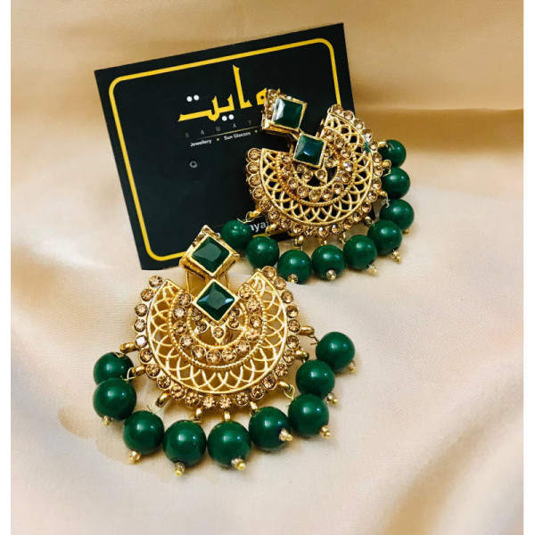 Fancy Earring-72 (Dark Green)