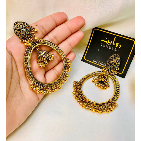 Oxidized Jhumka-96 Golden