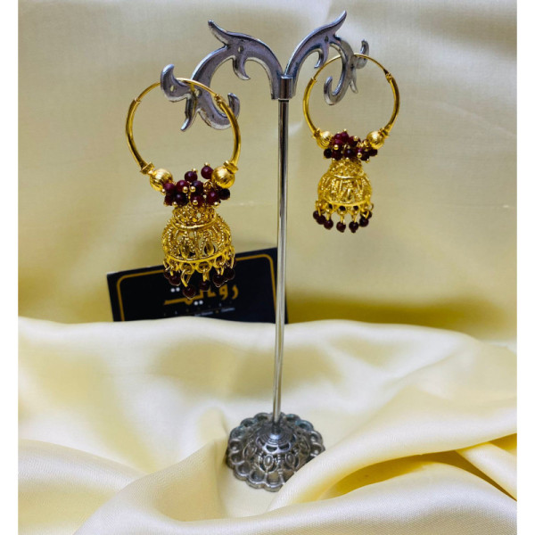 Oxidized Jhumka-115 Maroon