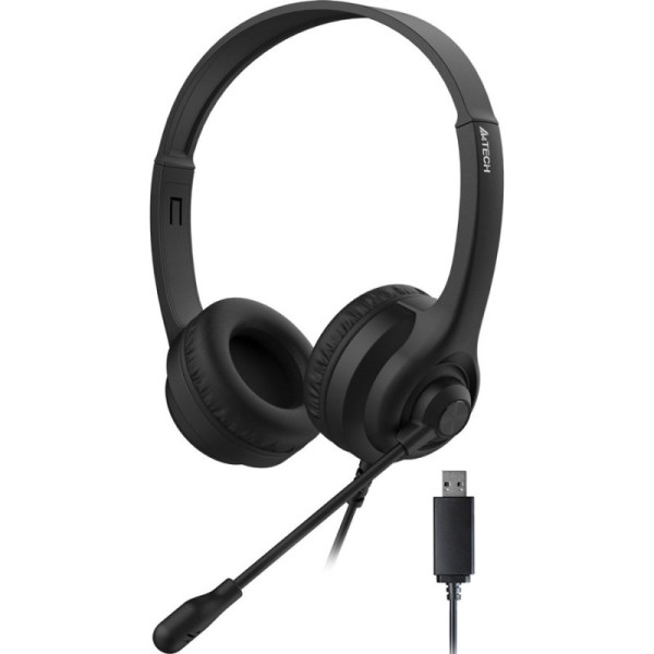 A4Tech HU-8 USB Stereo Headset Black