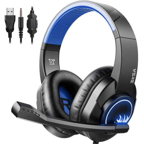 Eksa T8 Ps4 Gaming Wired Over Ear Headphones With Mic With