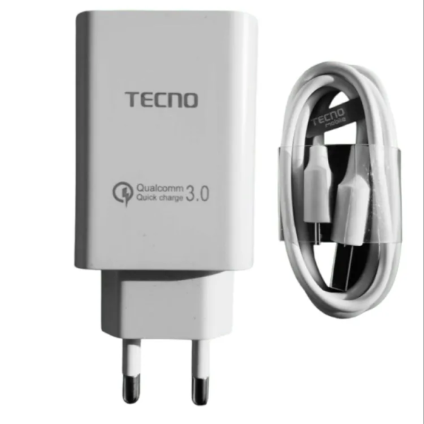 Tecno Original Charger With Original Tecno Cable