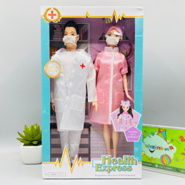 Doctor And Nurse Doll Set