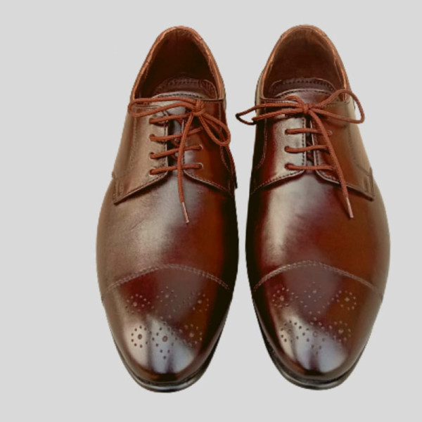 Leather Handmade Shoes-812-BR