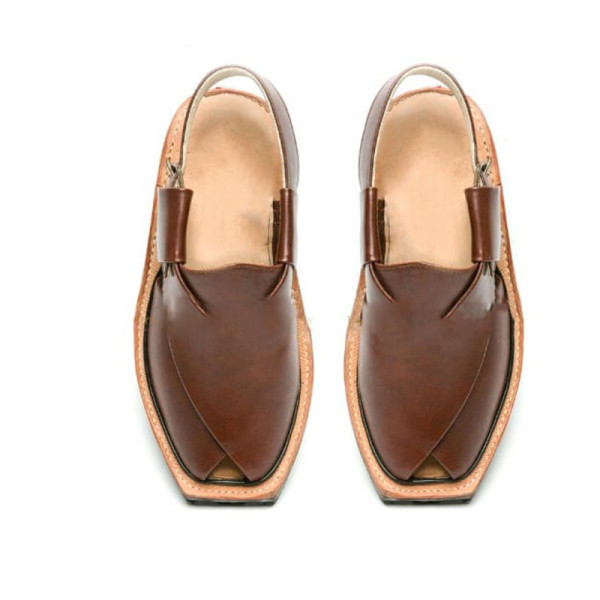 Peshawari Plain Brown Chapal