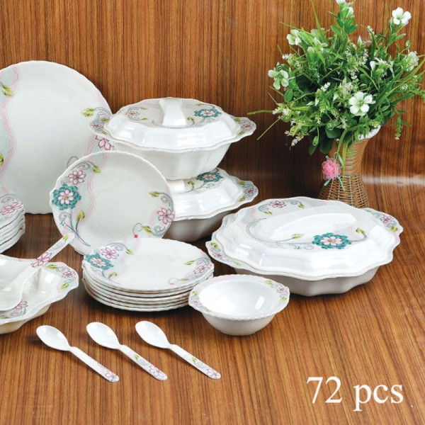 72 Pieces Gulistan Melamine Single Glaze Dinnerware Set