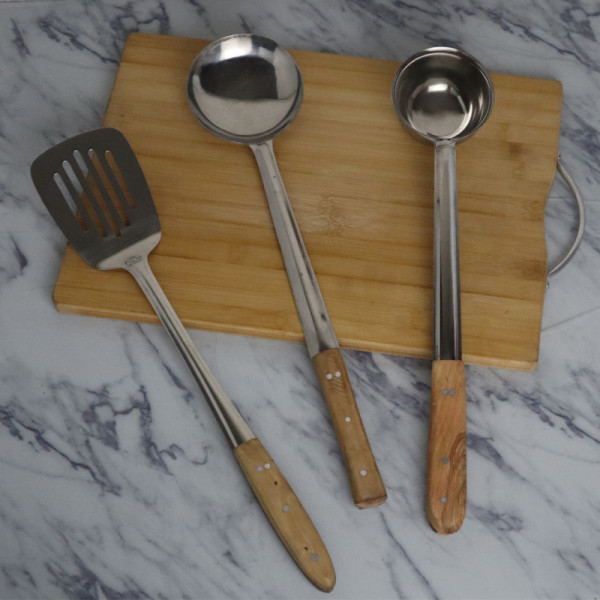 3 Piece Stainless Steel Utensils Set