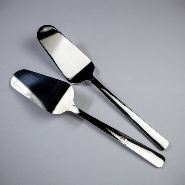 Set of 2 - Stainless Steel Cake / Pizza Lifter Server - (Plain)