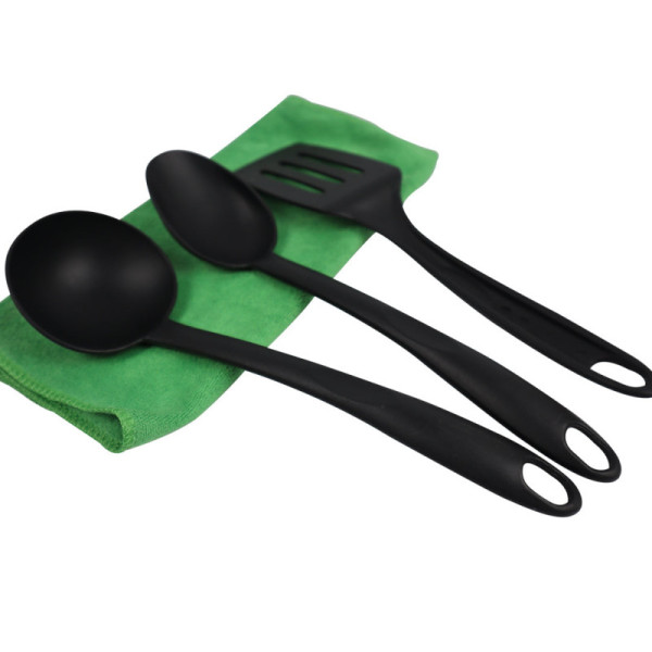 Set of 3 Silicon Spatula and Soup Spoon