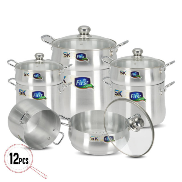 Metal Finish Couscousera Steamer Set