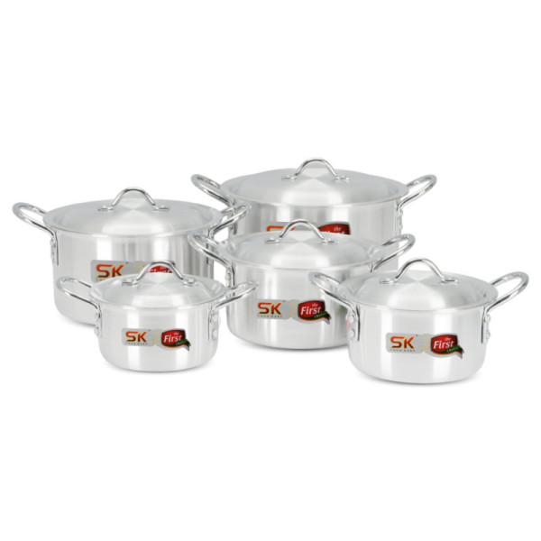 10 Pieces Aluminum Smart Casserole Set - 19 to 28 cm