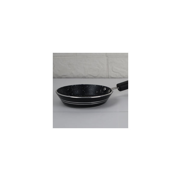 Mini Black One Egg Non Stick Marble Coated Frying Pan