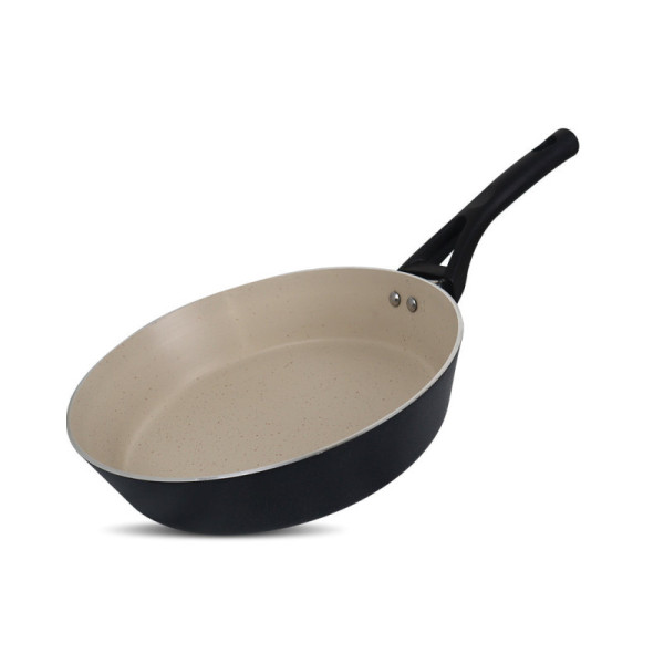 24cm Non Stick Marble Coated Signature Frypan - B&W