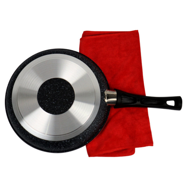 Black Marble Coated Forged Fry pan