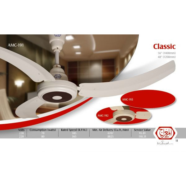 AL Meraj Fans Classic Ceiling Fan