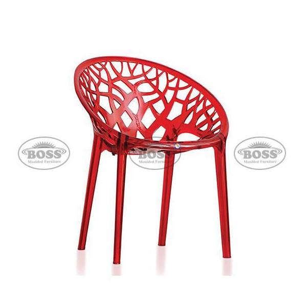 Boss BP-309-PC Poly Carbonate Crystal Tree Chair