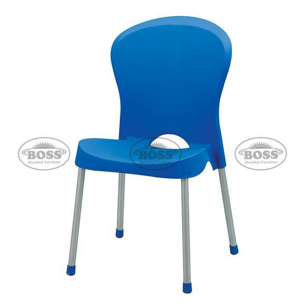 Boss BP-310 Dani Max Armless Chair with Silver Legs