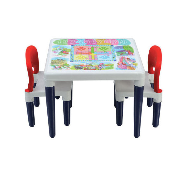 Boss B-225-PP Full Plastic Baby Set Play Table with 2 Chairs And A Table