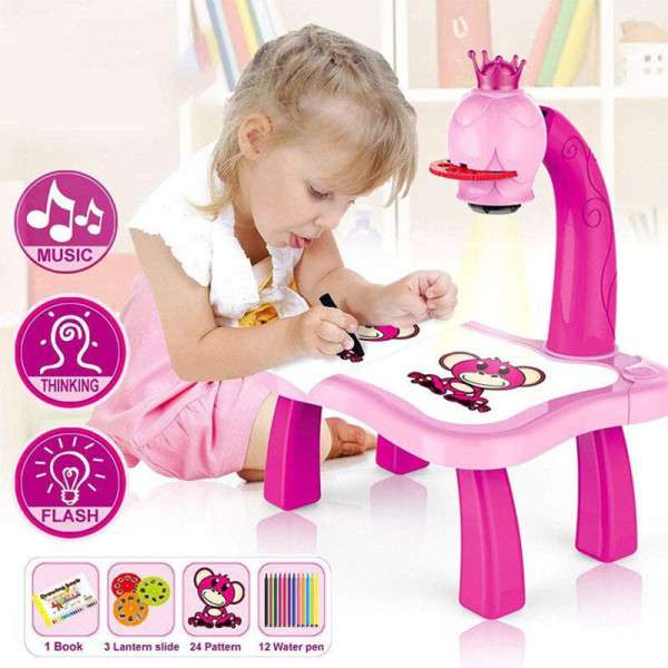 Children Led Projector Art Drawing Table