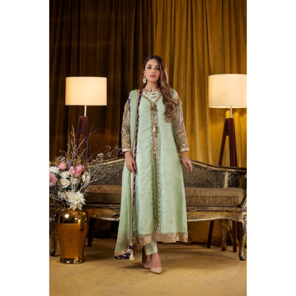 3 Piece Luxury Embroidered Suit | Zeenat-E-Zar Collection