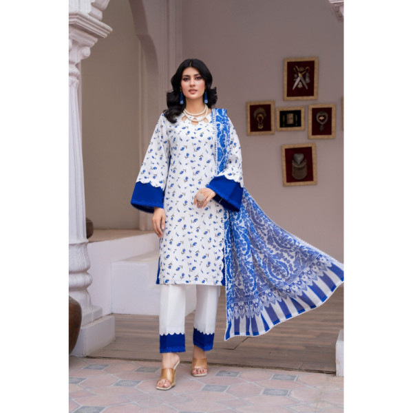 3 Piece Printed Lawn Suit | Traditional Collection