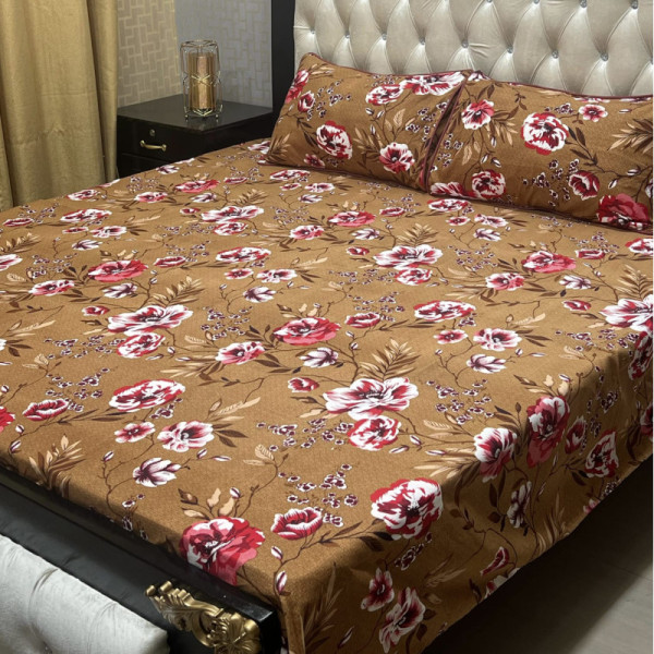 Cotton 3pc bed sheet