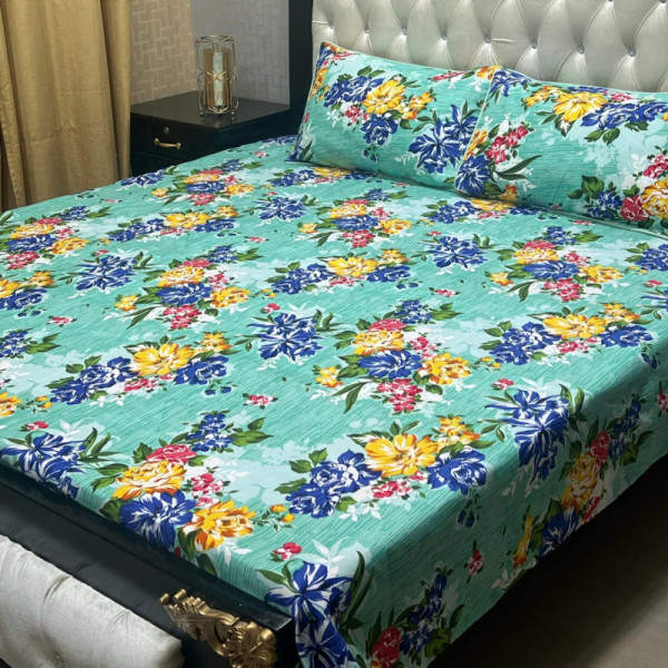 Cotton 3pc bed sheet