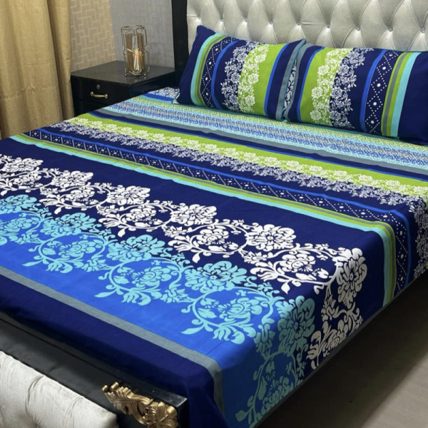 Cotton 3pc bed sheet