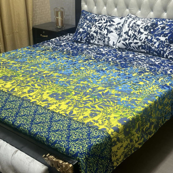 Cotton 3pc bed sheet