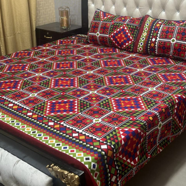 Printed bed sheet 3pc