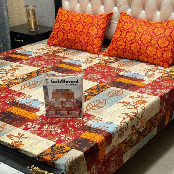 Printed bed sheet 3pc