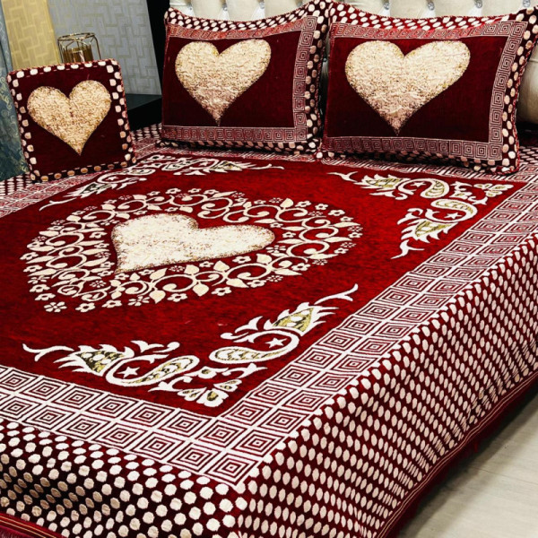 4 piece Velvet Bedsheet