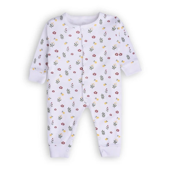 Girls Floral Print Sleepsuit