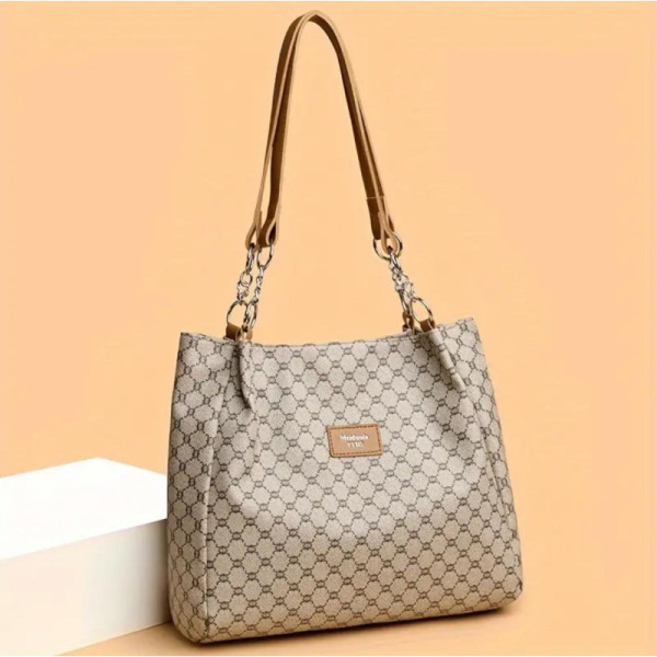 Elegant Fashion Printed PU Leather Tote Bag