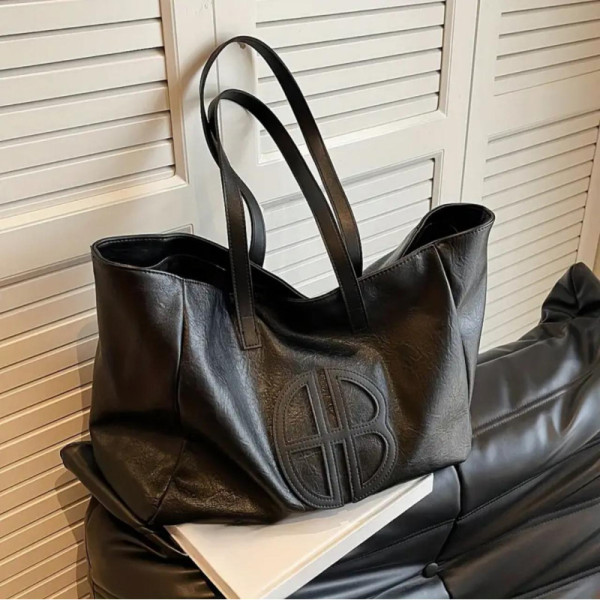 Elegant Large Capacity Faux Leather Tote Bag