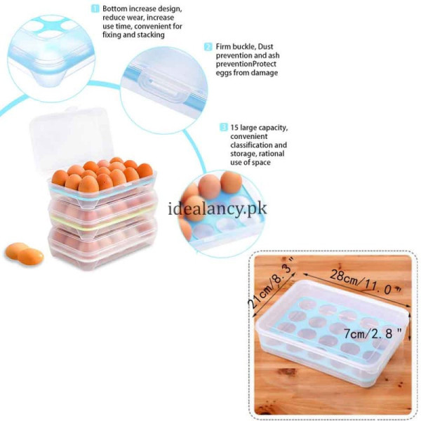 15 Grid Egg Storage Box